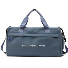 Porsche Signature Active Gym Bag – Wet-Dry Split Travel Duffel with Shoulder Strap