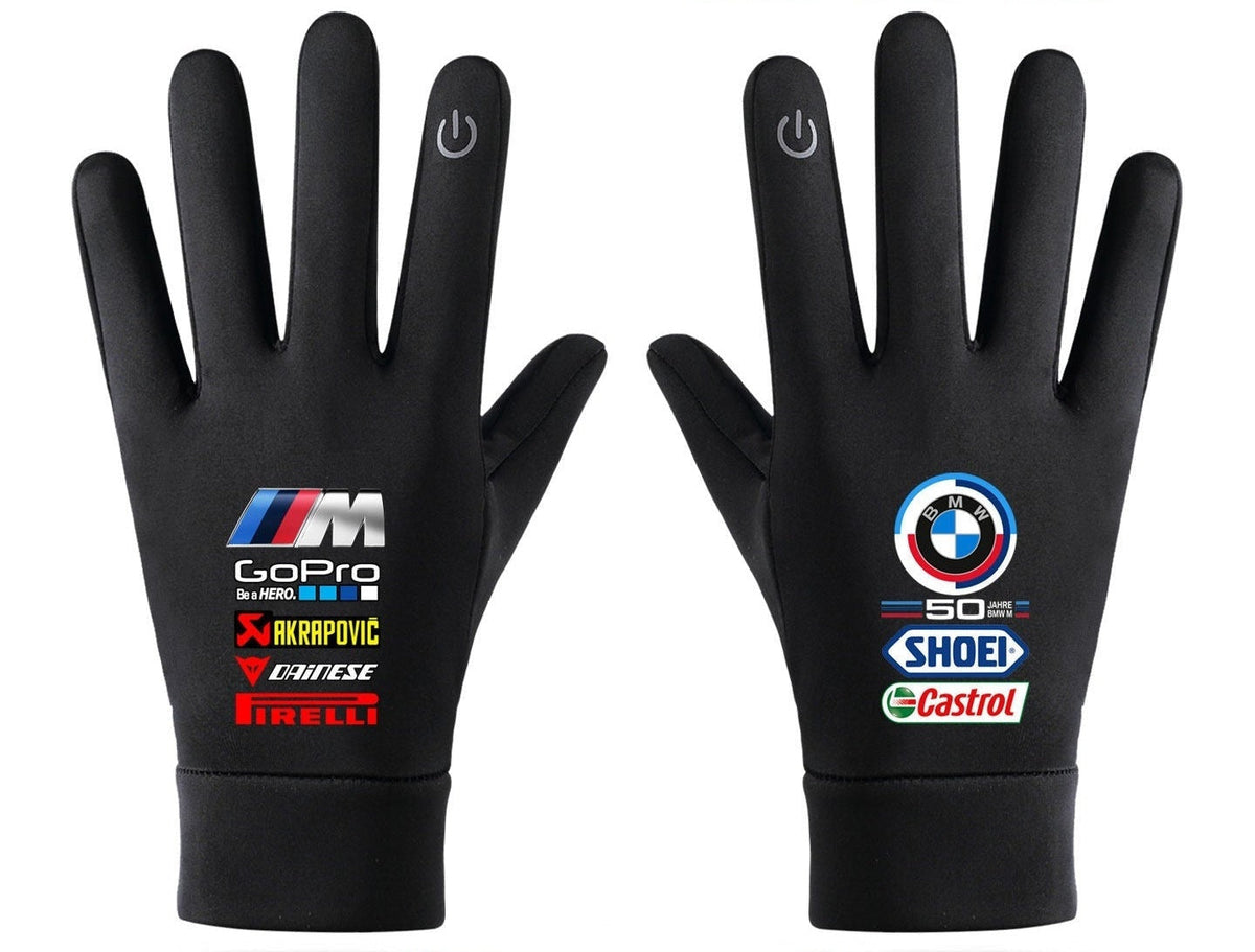 BMW M Motorsport sponsor design touchscreen winter gloves