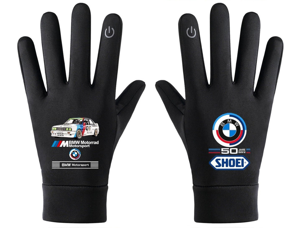 BMW 50 Jahre M anniversary design touchscreen winter gloves