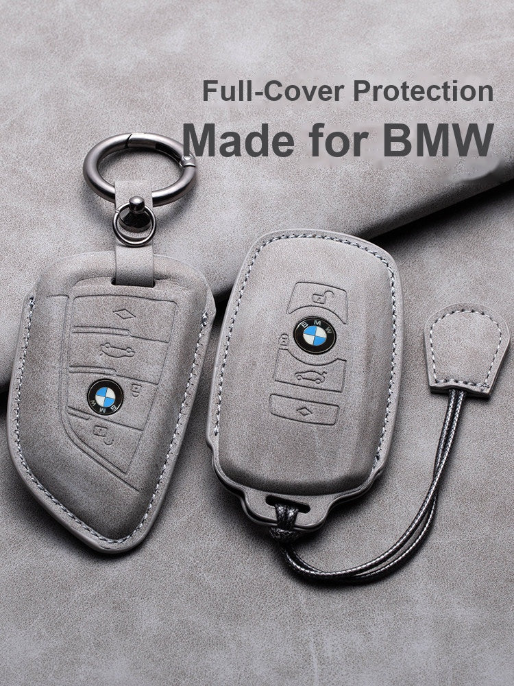 BMW leather key case F-series and G-series key shapes comparison
