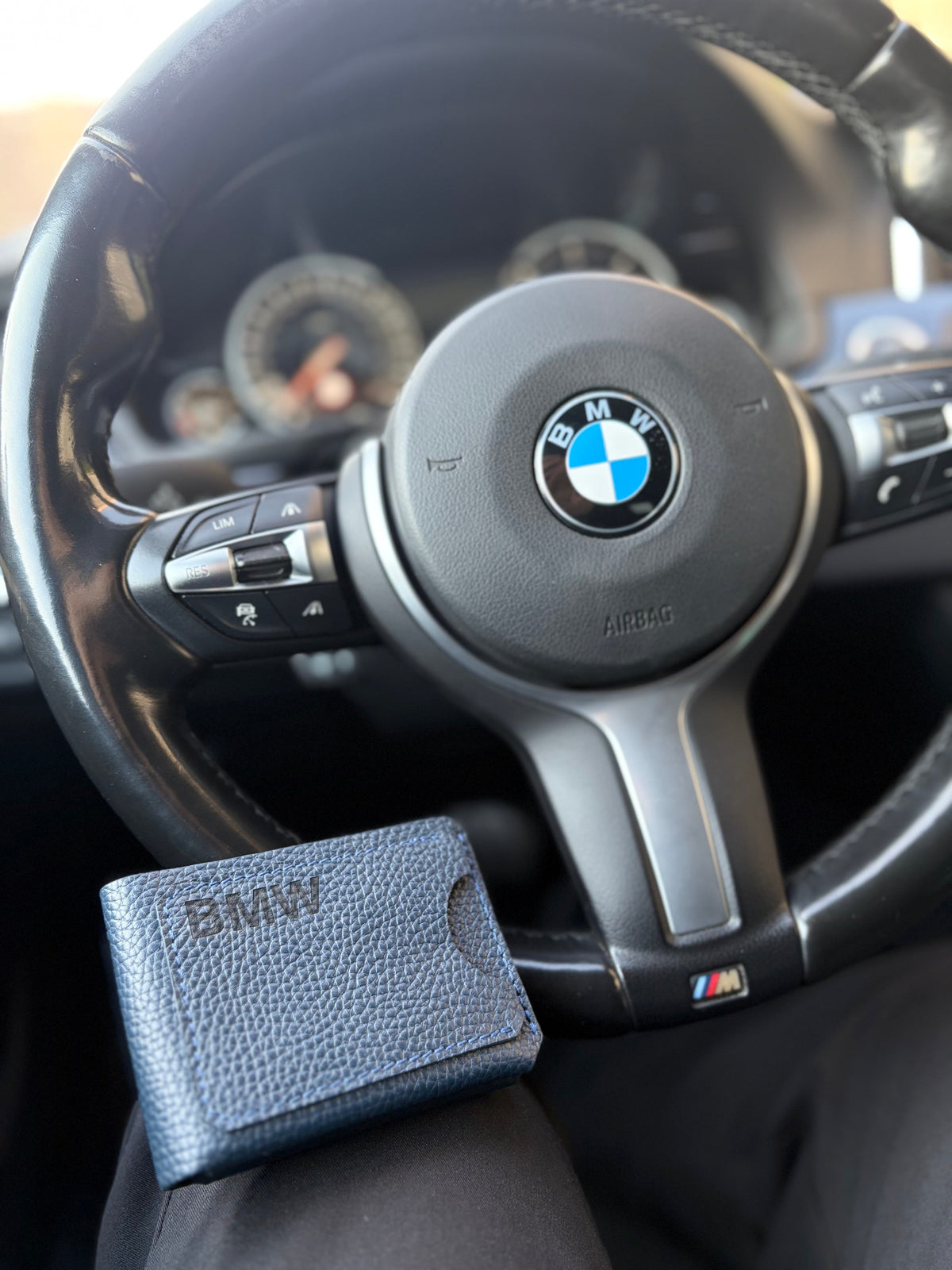 BMW Handmade Crazy Horse Leather Wallet – Custom Design Available