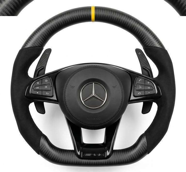 Alcantara Carbon with Steering wheel for Mercedes Benz