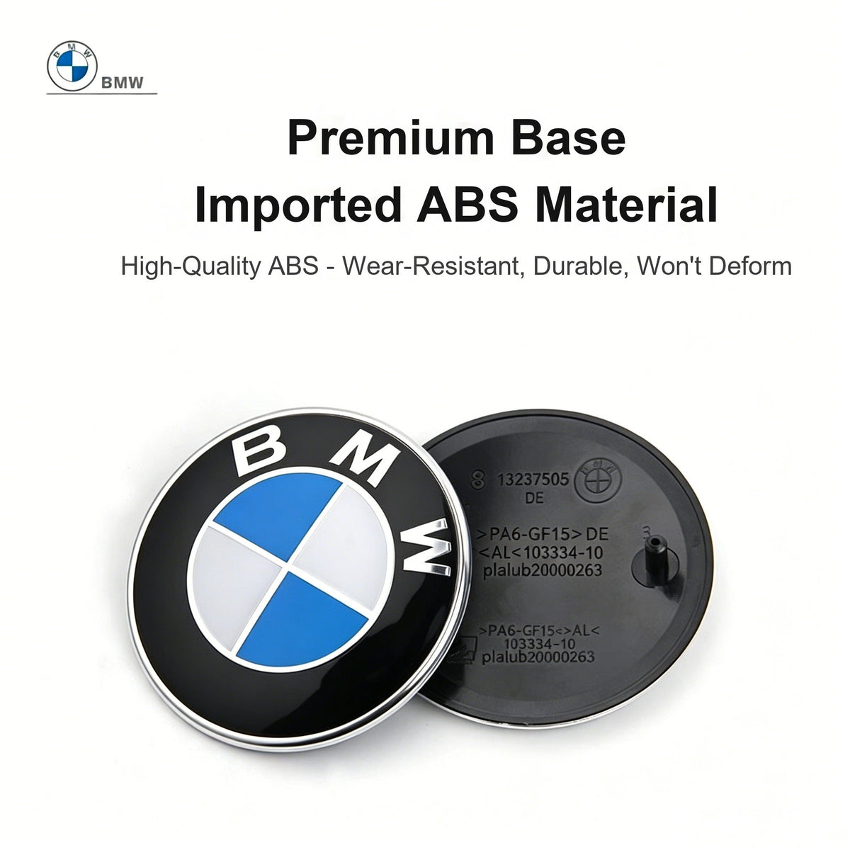 BMW badge premium ABS base material