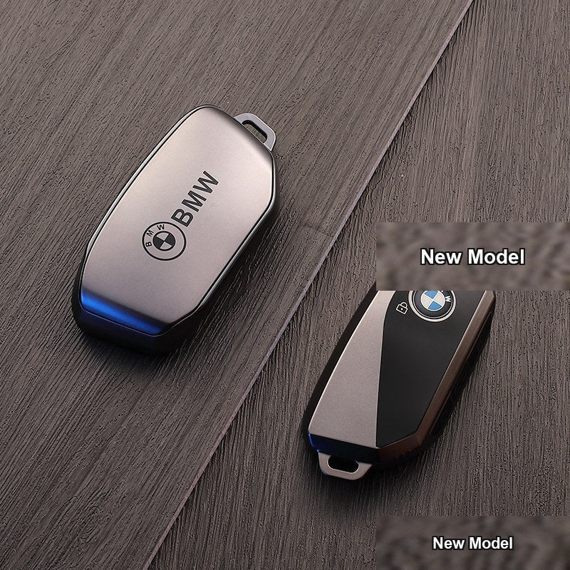 BMW key case New Model - Gun Black (Shell Only, No Keychain)