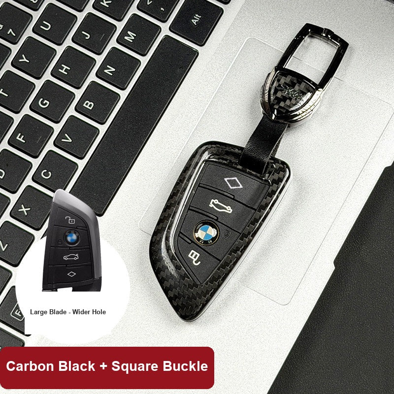 BMW Real Carbon Fiber Blade Key Fob Case - Luxury Protective Cover