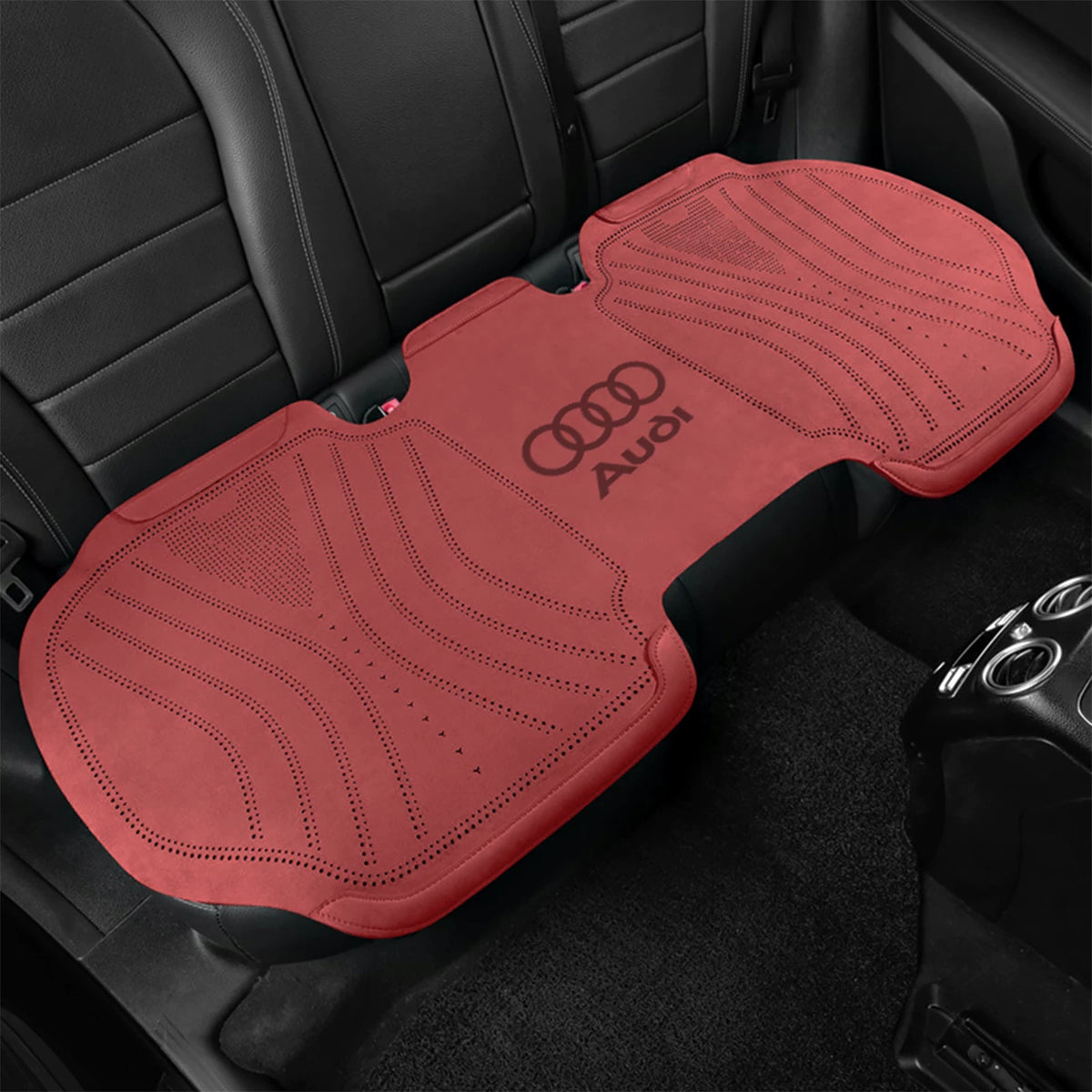 Audi suede seat cushion – Claret Red rear bench cushion