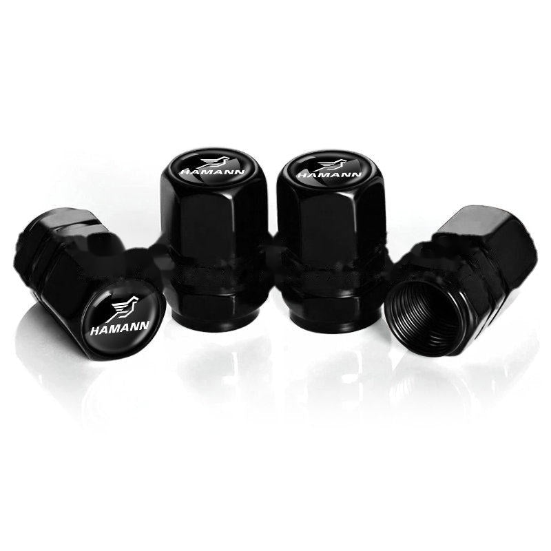 Hamann black tire valve caps, set of four