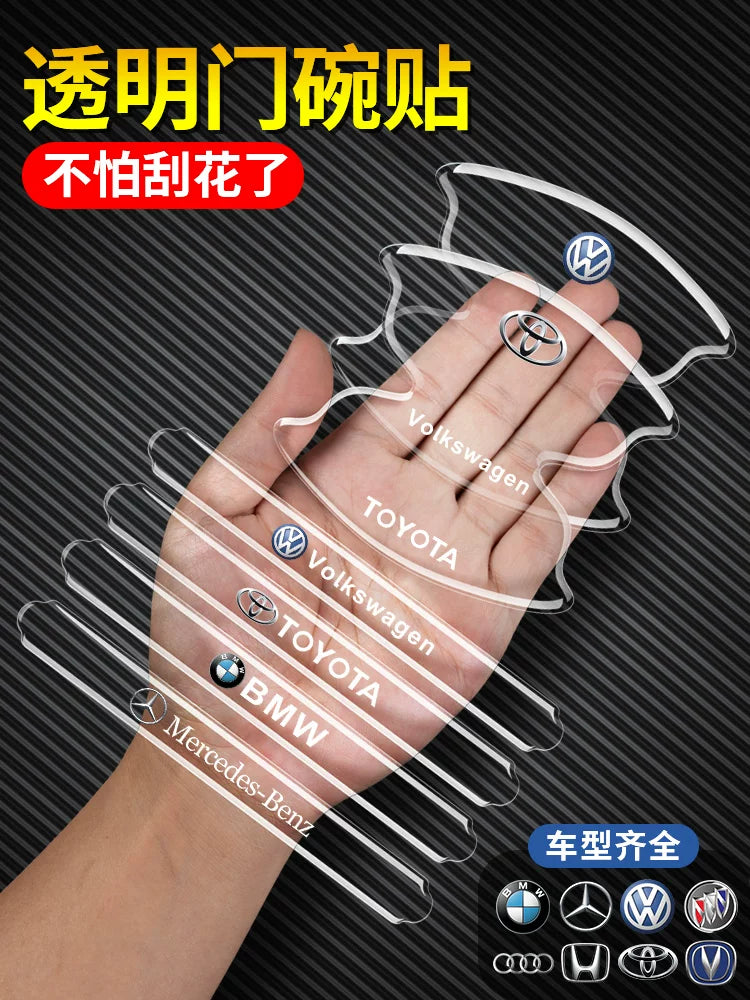 Car door handle stickers, door bowl protectors, anti-scratch scratch protectors, transparent paint protective films, decorative supplies