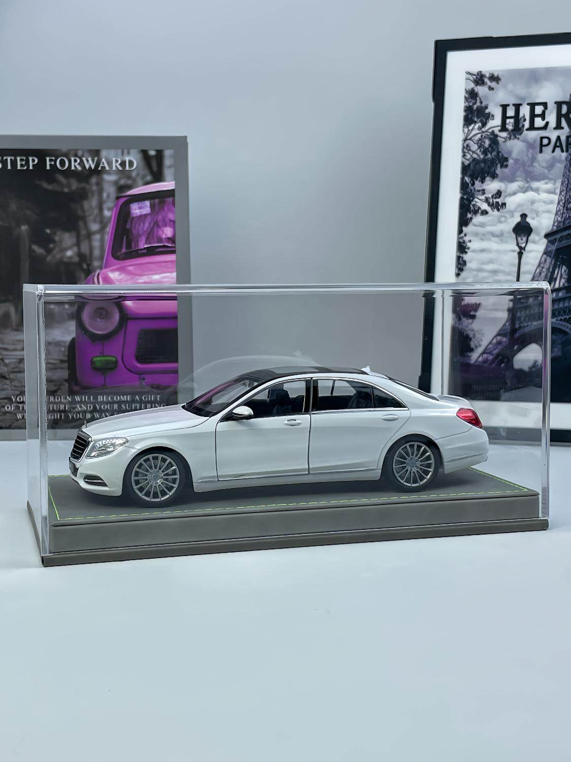 Пользовательский номерной знак 1:24 Mercedes-Benz S-Class Симуляционная модель автомобиля из сплава
