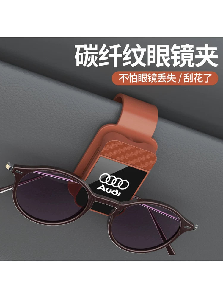 Suitable for Audi A3, A4L, A5, A6L, A7L, Q3, Q5, Q6L, car eyeglass clips, sunglasses clips, storage clips
