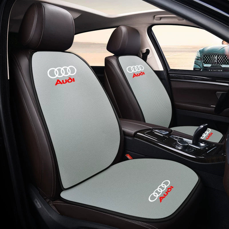 Audi breathable linen front cushions and backrests 4-piece set in Light Gray