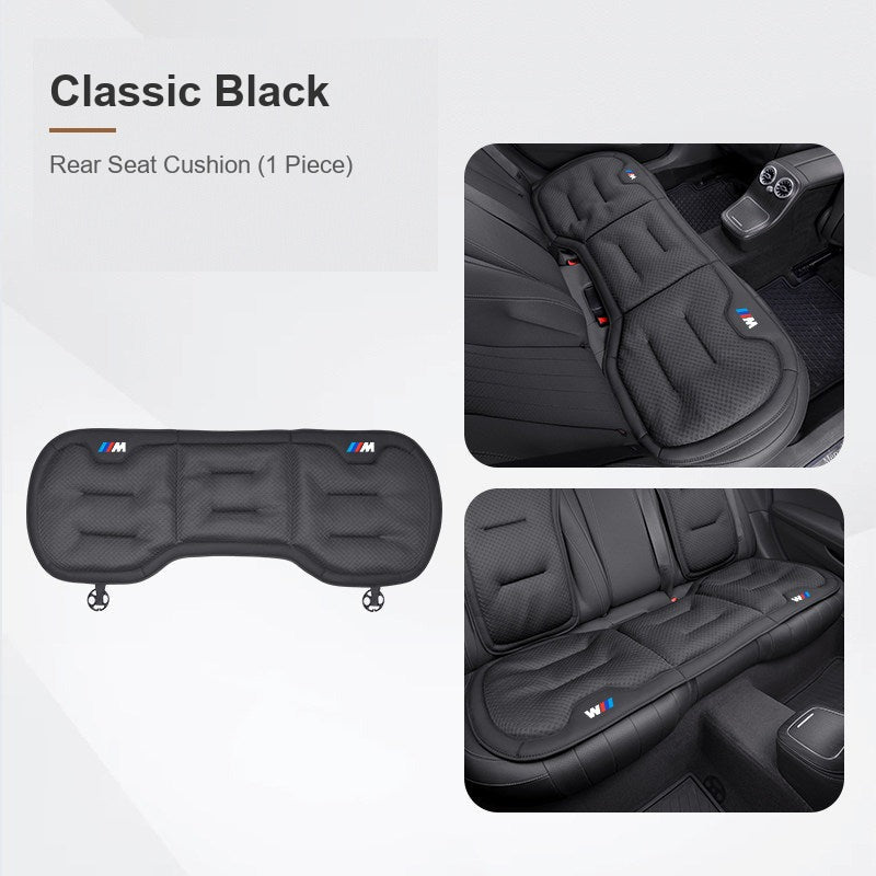 BMW ice silk seat cushion, Classic Black, Rear Seat Cushion (1 Piece)