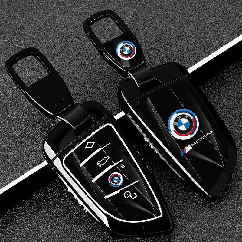 غطاء بطاقة مفتاح BMW - حامل بطاقة معدني بطراز السباق