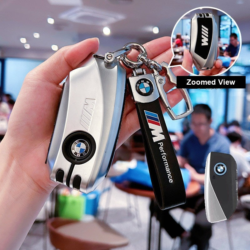 BMW key fob case - E Radiant Night Silver [with BMW Emblem Three-Piece Set]