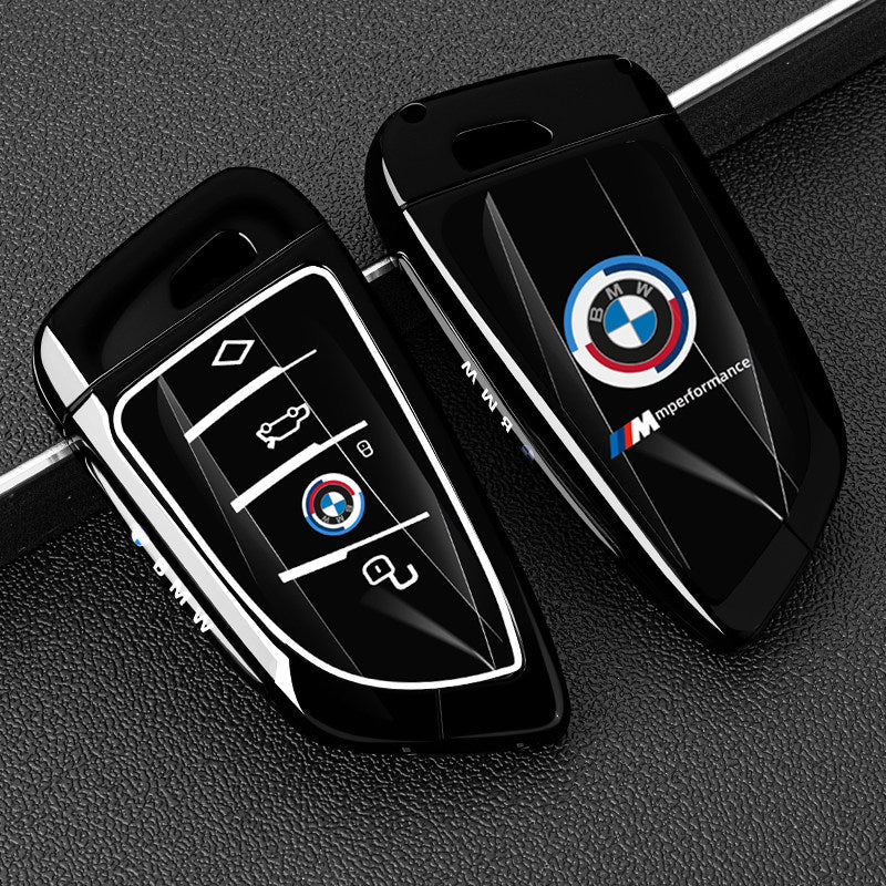 غطاء بطاقة مفتاح BMW - حامل بطاقة معدني بطراز السباق