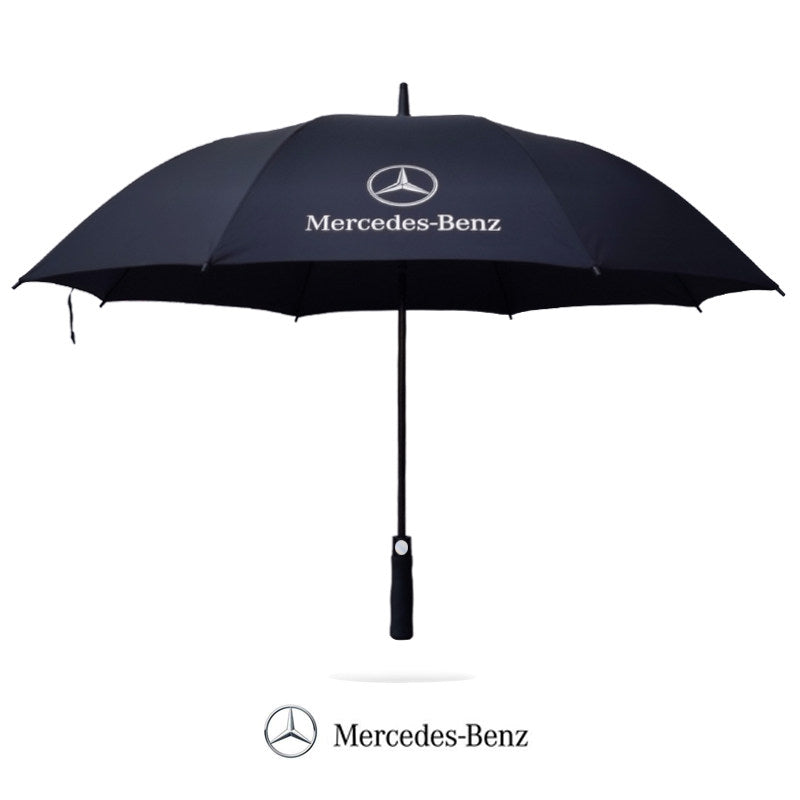 It is suitable for Mercedes-Benz umbrellas, original large umbrellas, high-end sunscreen 4S car special original automatic long-handled folding umbrellas