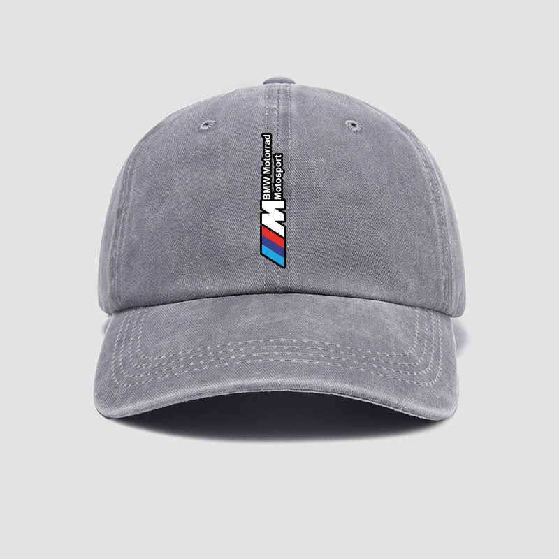 BMW M Performance washed cotton cap in gray with embroidered M logo