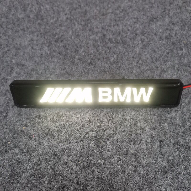 M BMW LED grille badge glowing warm white snap-on version