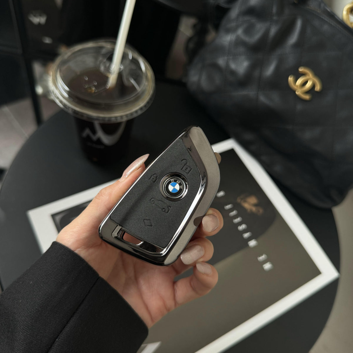 BMW G-Series key case, Phantom Black, Single Shell style
