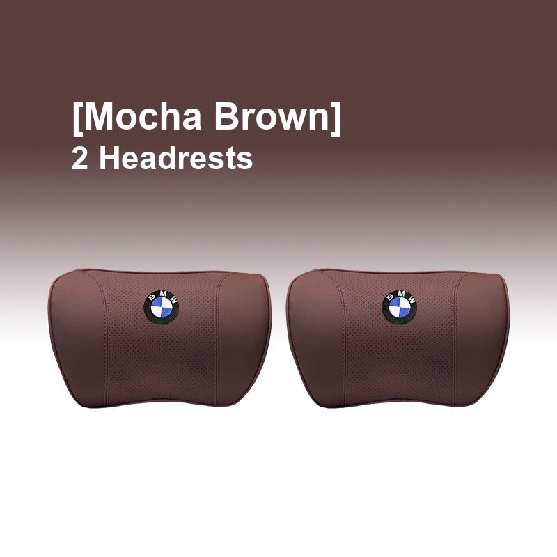 BMW Mocha Brown - 2 Headrests - Memory Foam Cushion