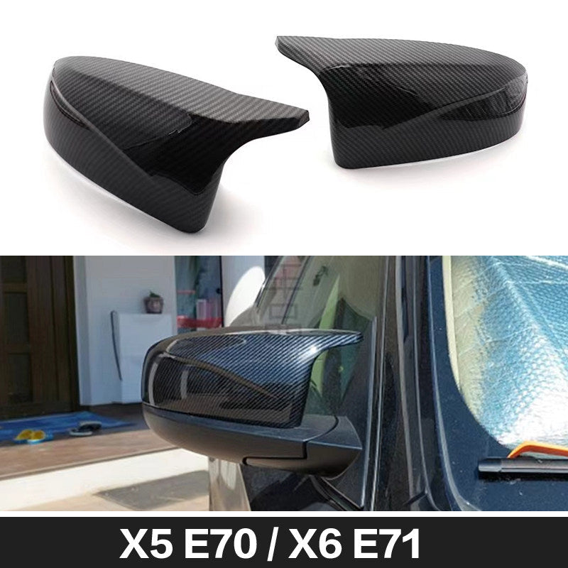 BMW carbon fiber horn mirror cover for X5 E70 / X6 E71