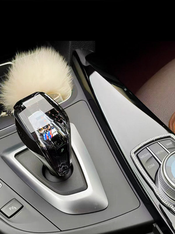 BMW Crystal Gear Shift Knob with M Colored Stripe Detail