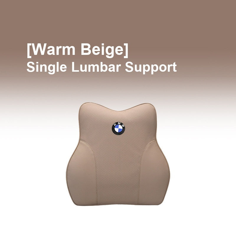 BMW Warm Beige - Single Lumbar Support - Memory Foam Cushion