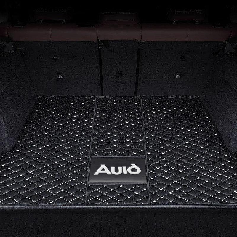Audi Signature Diamond-Quilted Trunk Mat – Tailored Eco-Leather Cargo Liner