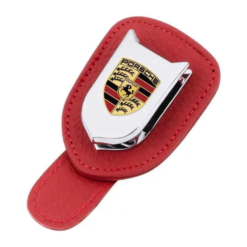Suitable for Porsche Cayenne Macan 911 Panamera car glasses case, eyeglass clip, and interior modification accessories