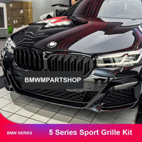Parrilla delantera de riñones BMW Serie 5 – Kit de parrilla Starry Black (2010-2026)
