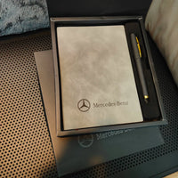 Mercedes-Benz Signature Executive Notebook Gift Set – Embossed Star Cover with Pen