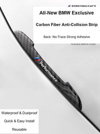 Tiras anticolisión de fibra de carbono BMW para puertas y pasos de rueda