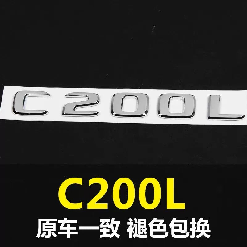 Mercedes-Benz new E-class E300L C260L A200L S500L original Mercedes rear car logo number letter sticker