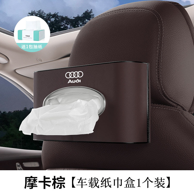 Suitable for Audi S A4LA6LA5Q5LQ7Q3 car tissue box A7A3Q2L car decoration paper drawer box