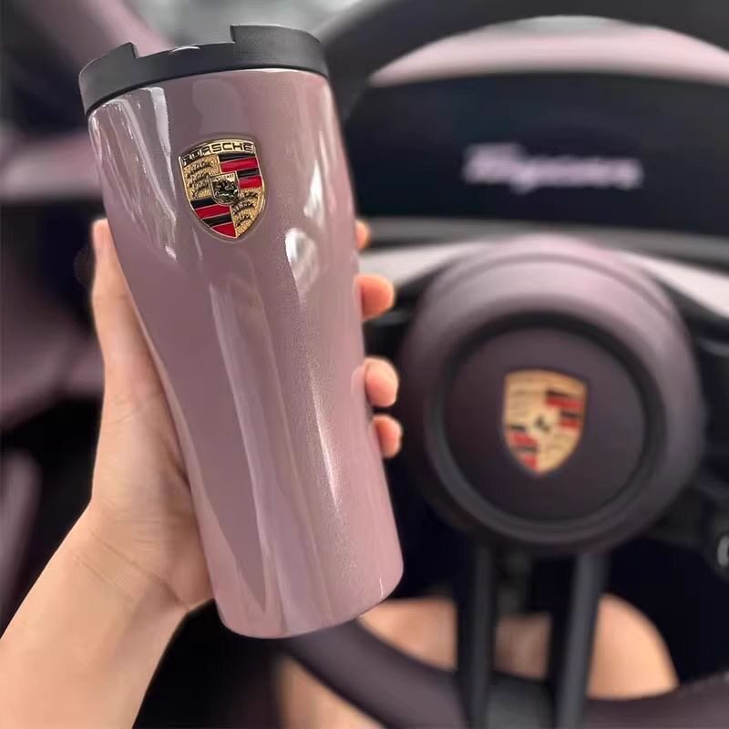 Porsche Insulated Travel Mug – Stainless Steel Hot & Cold Cup