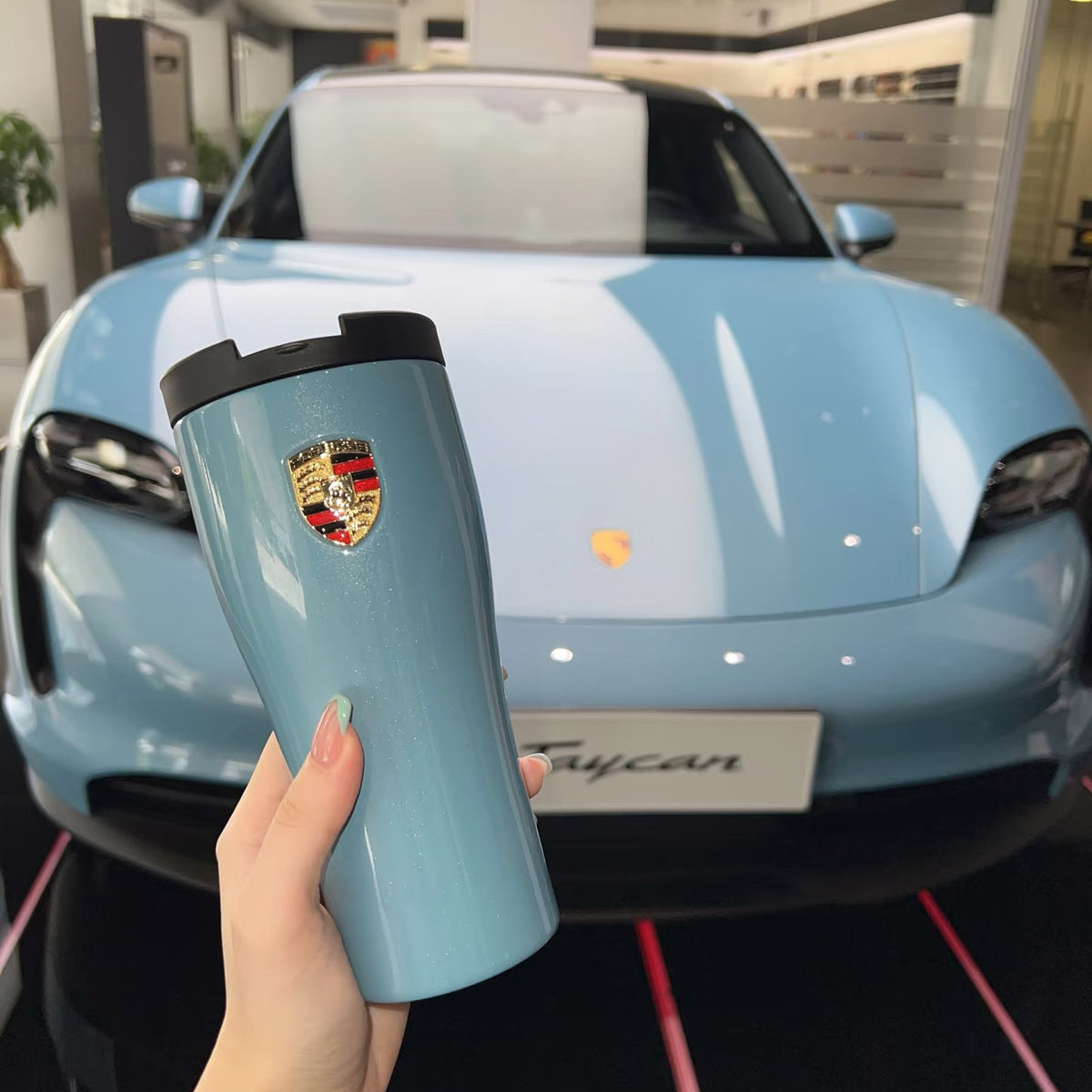 Porsche Insulated Travel Mug – Stainless Steel Hot & Cold Cup