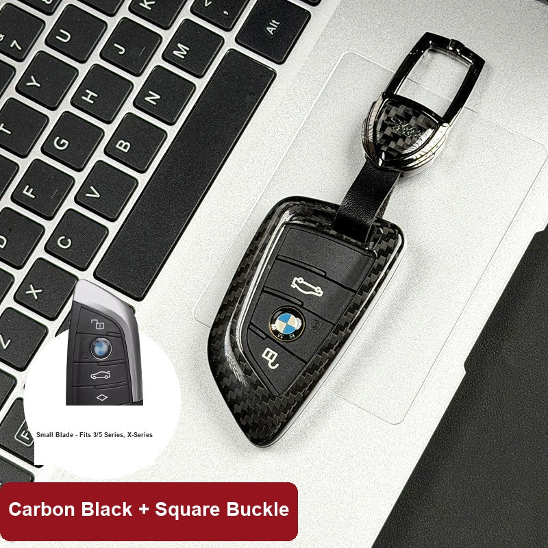 BMW Real Carbon Fiber Blade Key Fob Case - Luxury Protective Cover