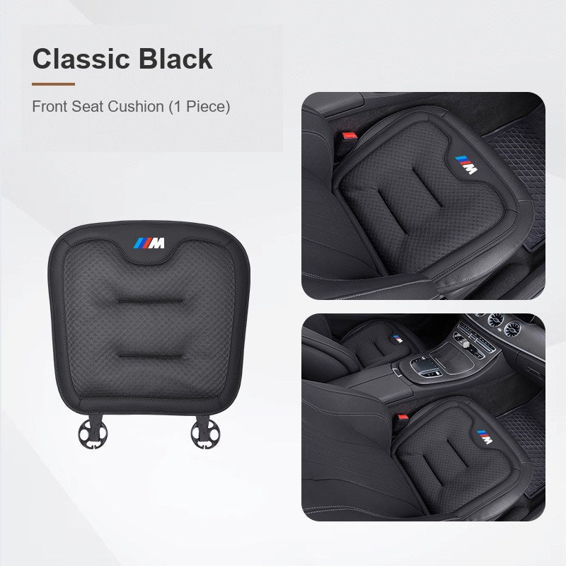 BMW ice silk seat cushion, Classic Black, Front Seat Cushion (1 Piece)