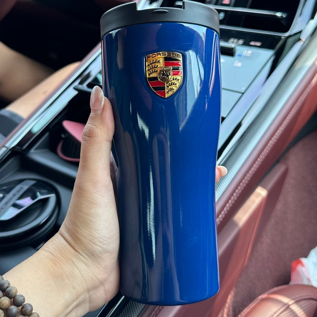 Porsche Insulated Travel Mug – Stainless Steel Hot & Cold Cup
