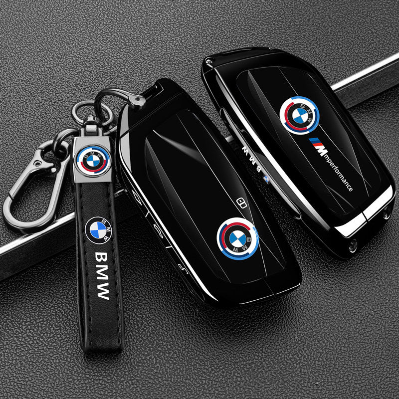 غطاء بطاقة مفتاح BMW - حامل بطاقة معدني بطراز السباق