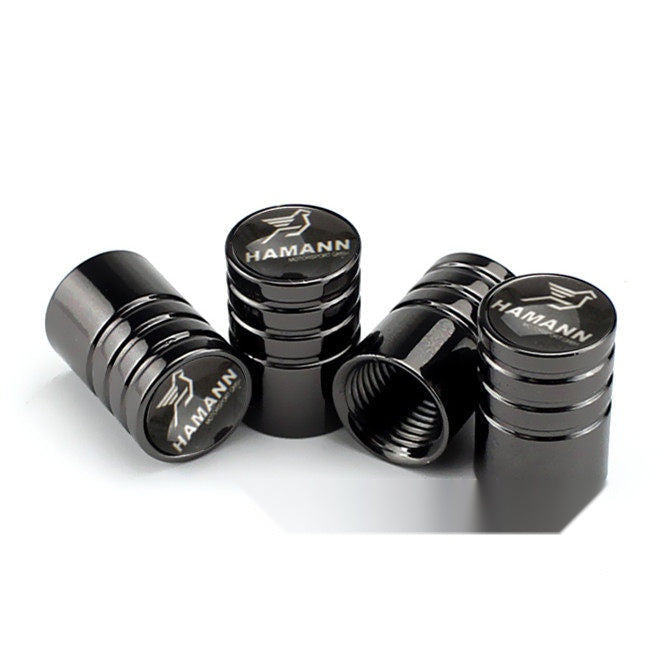 Hamann black tire valve caps, set of four