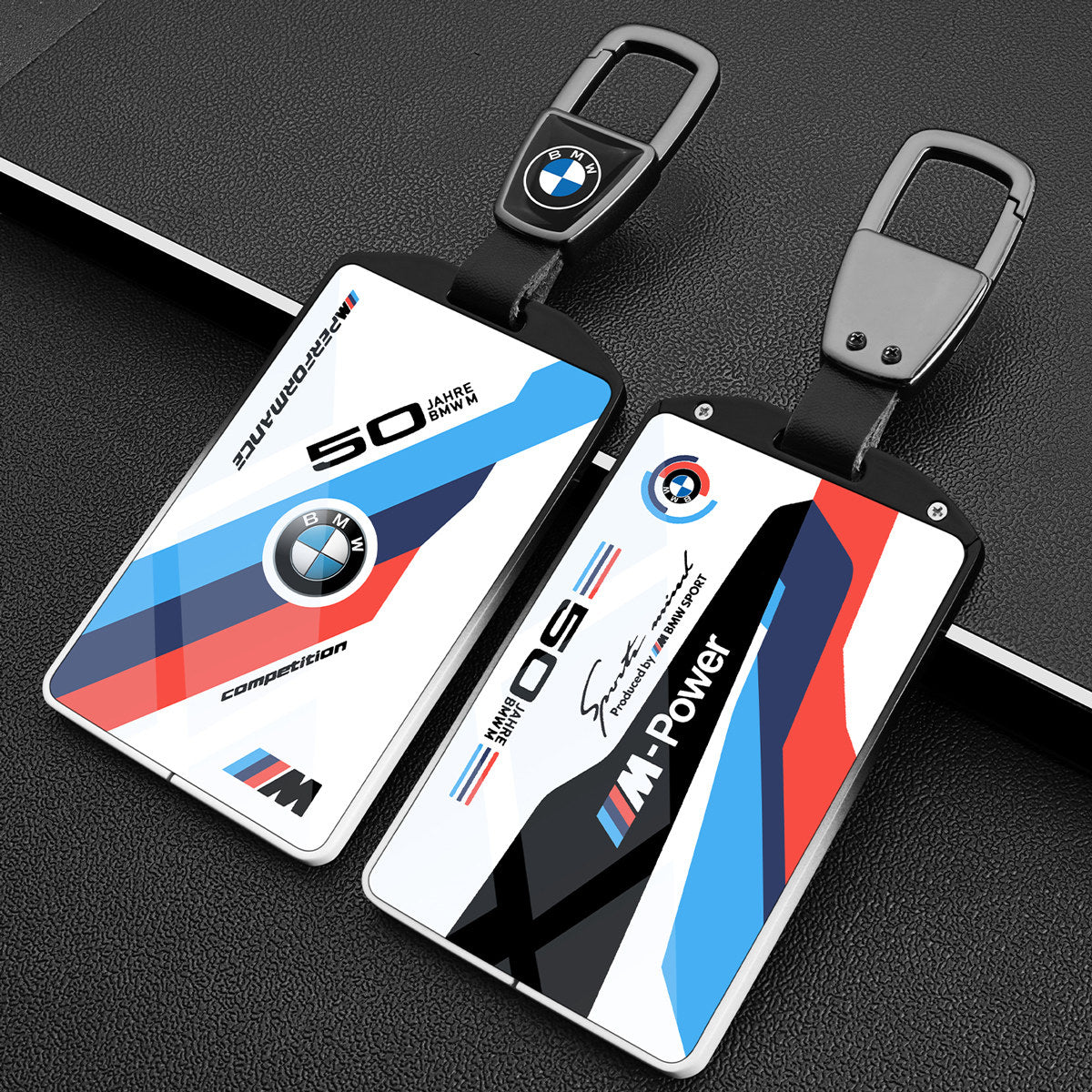 BMW Card Key Cover - Racing-Style Metal Card Holder