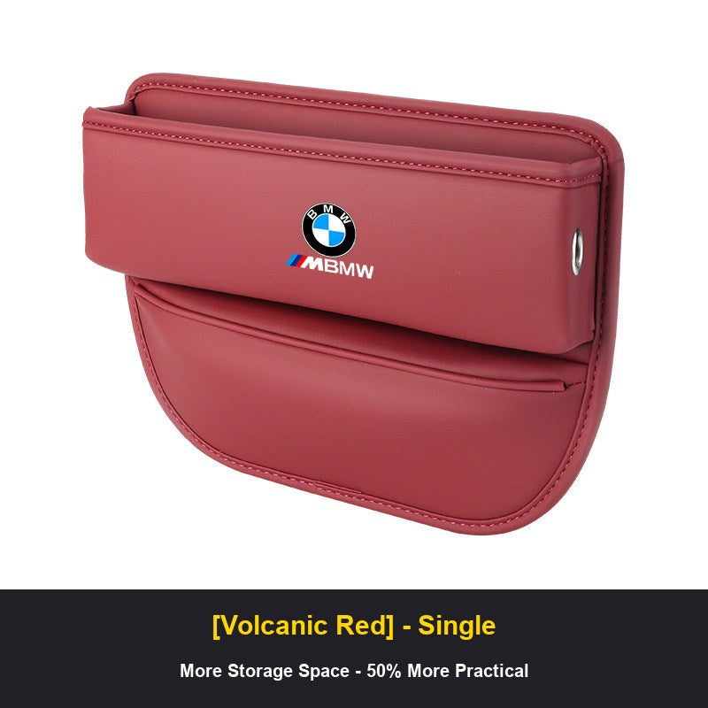 BMW seat gap organizer Volcanic Red single