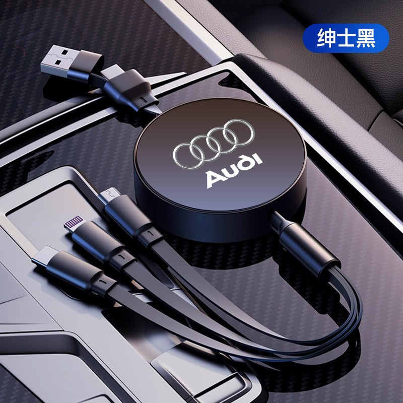 Compatible with Audi Q5L, A4L, A6L, A7, Q3, A3, Q2, in-car CarPlay data cable, phone charger