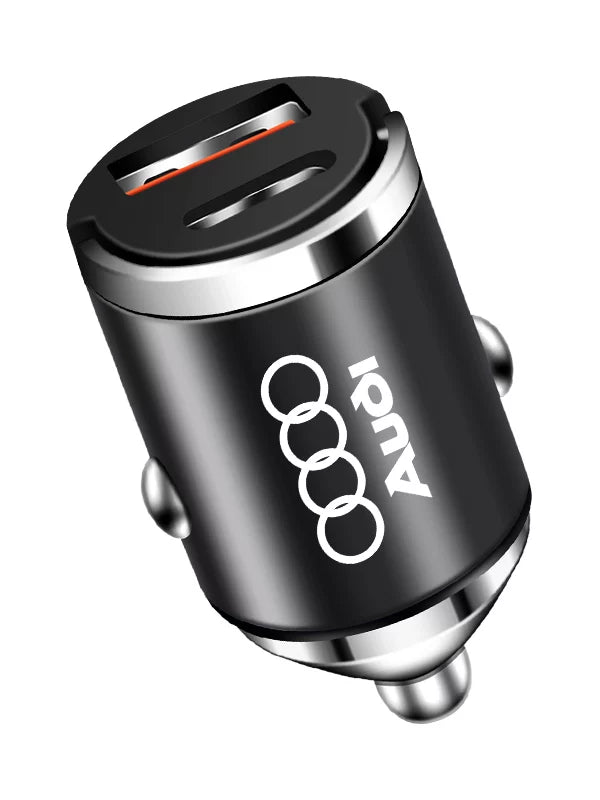 Audi hidden car charger – PD and USB fast charging ports
