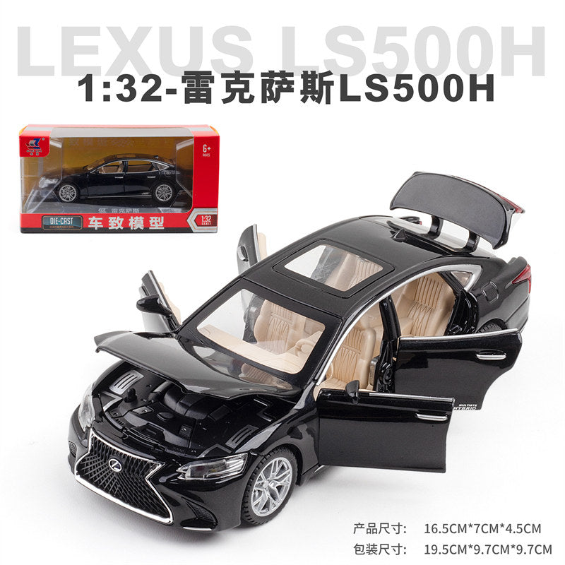 نموذج محاكاة سبيكة Lexus LS500h بمقياس 1:32، زينة سيارة Lexus، لعبة سحب بصوت وضوء