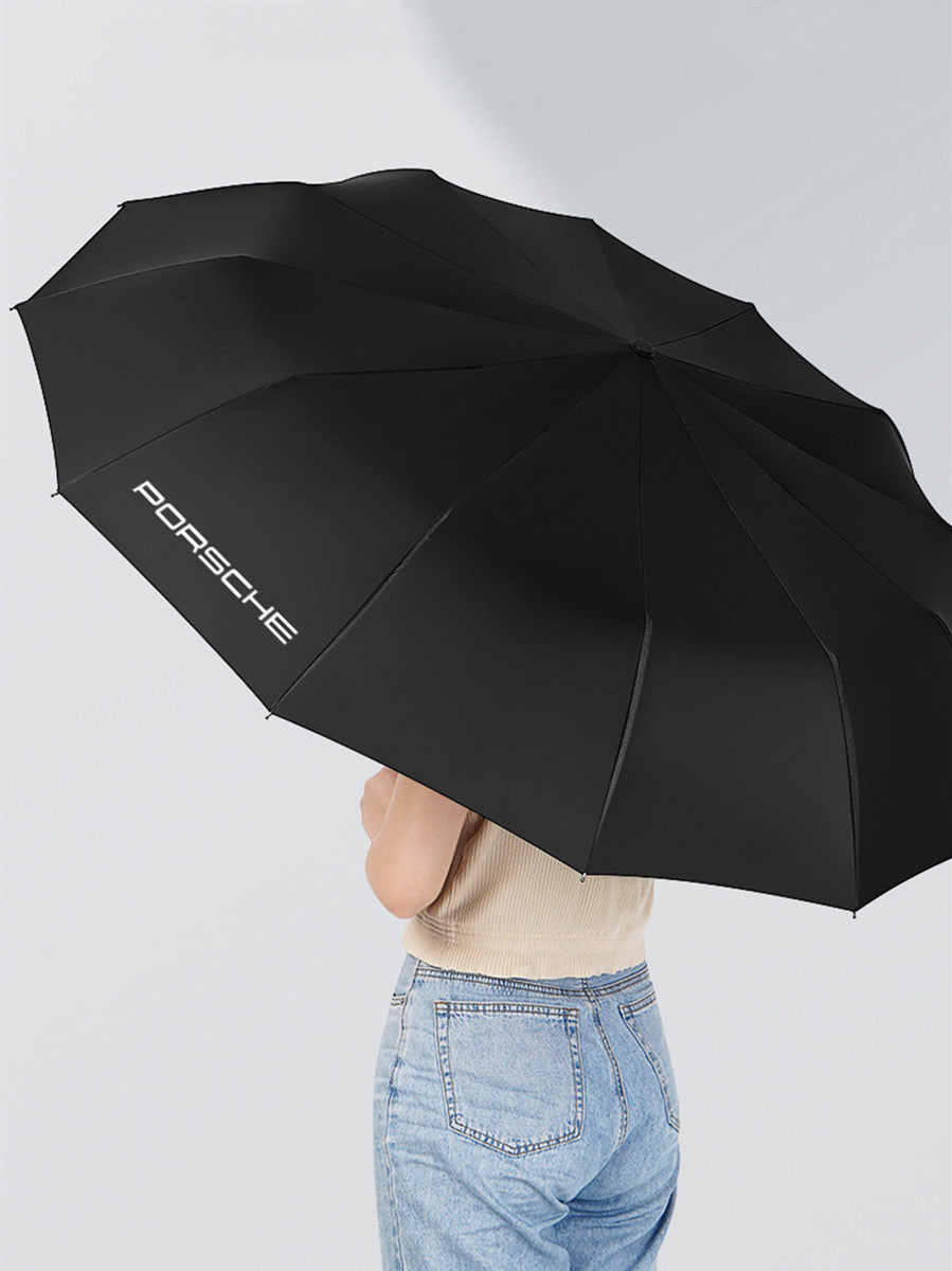 Porsche Automatic Folding Umbrella - Original 12 Rib Windproof