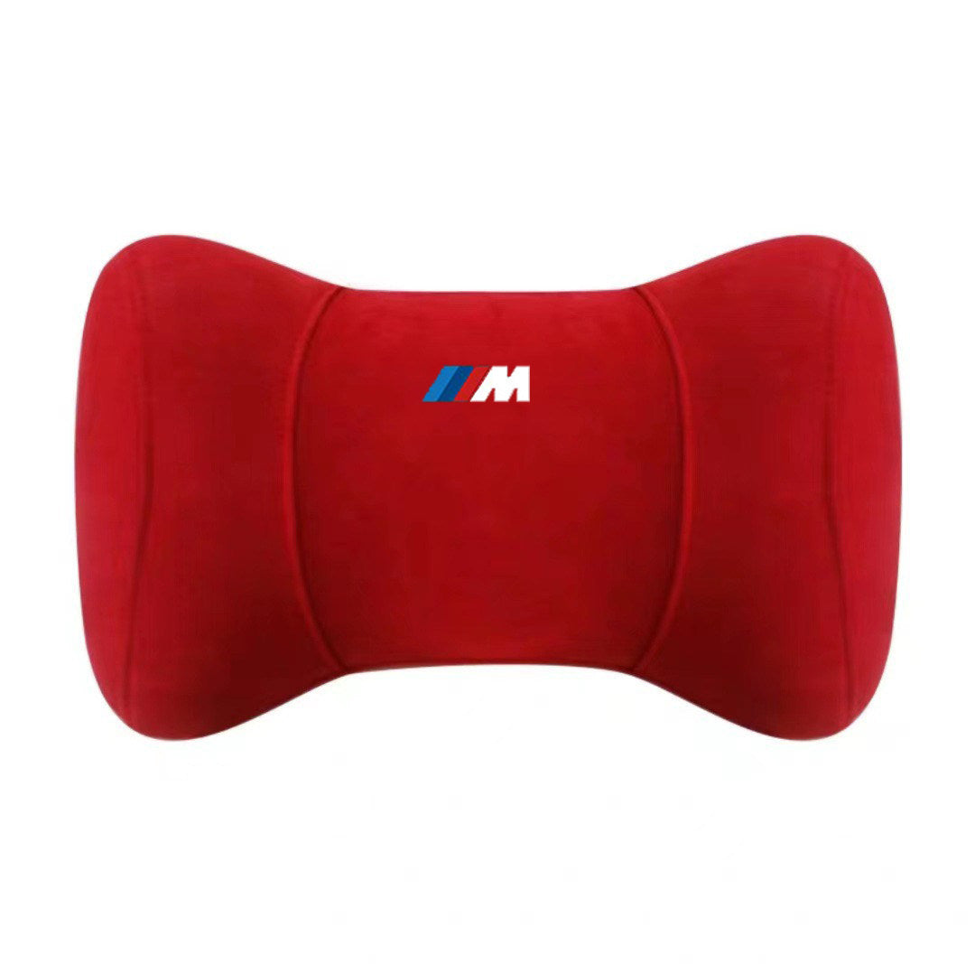 BMW M Performance memory foam headrest cushion in carmine red