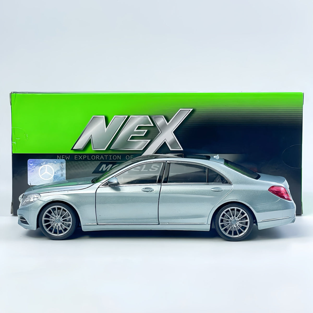 Пользовательский номерной знак 1:24 Mercedes-Benz S-Class Симуляционная модель автомобиля из сплава
