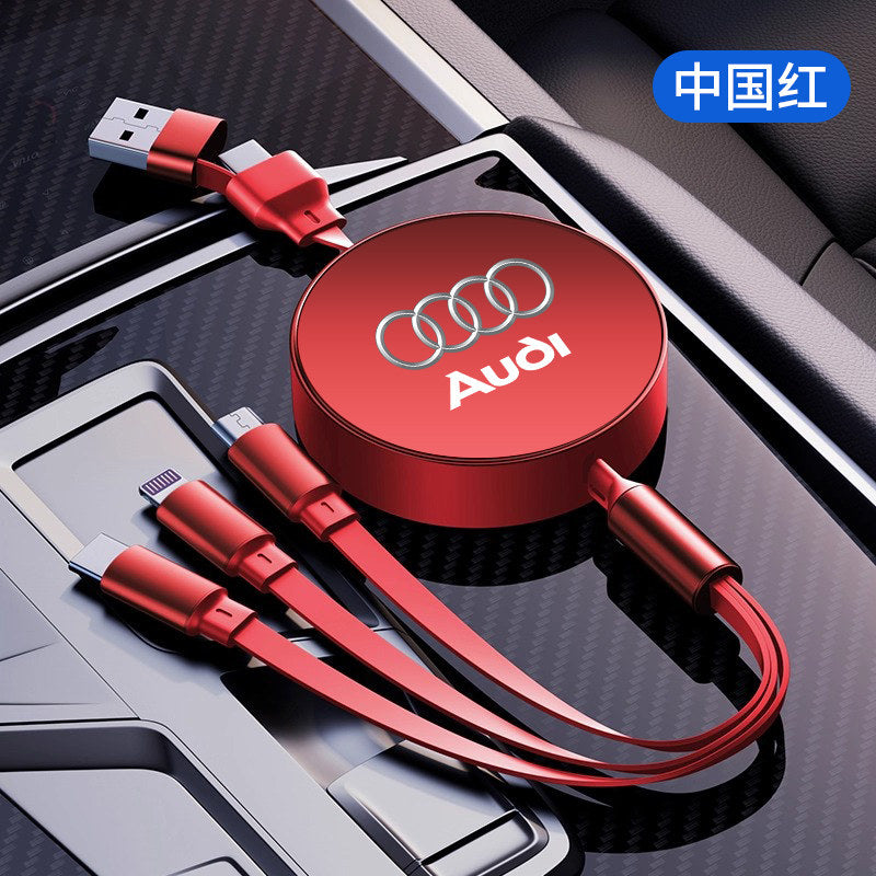Compatible with Audi Q5L, A4L, A6L, A7, Q3, A3, Q2, in-car CarPlay data cable, phone charger